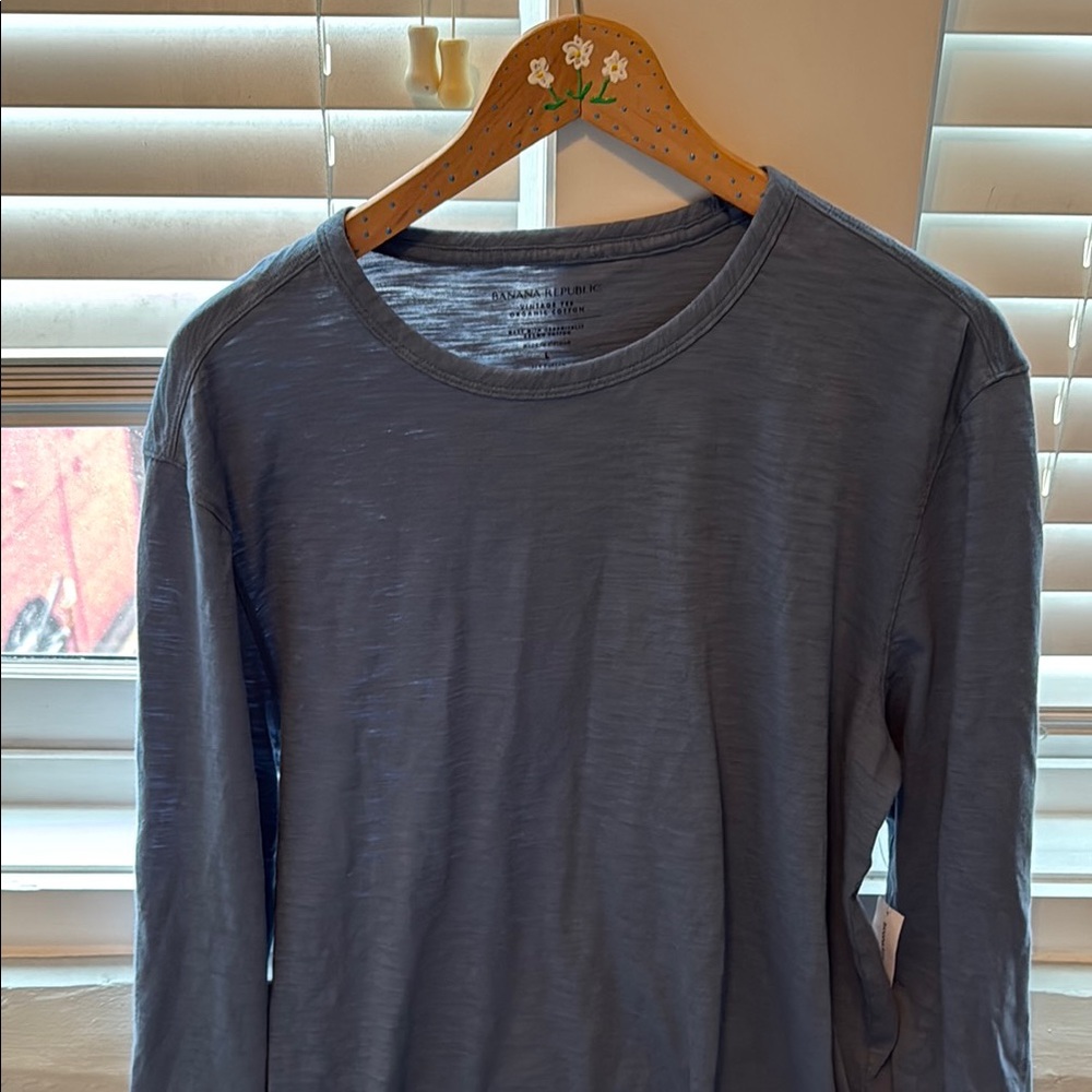 Men's Blue Long Sleeve Shirt